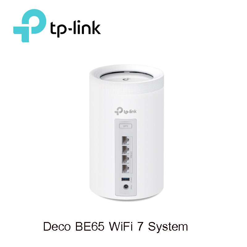 Whole-Home Mesh TP-LINK (Deco BE65) Wireless BE11000 Dual Band WI-FI 7 (Pack 2)